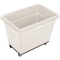 Global Industrial 8 Bushel Plastic Bulk Box Truck, Steel Chassis Base, White, 33-3/10L x 24-3/5W x 27-2/5H 800312WH - alternate 4